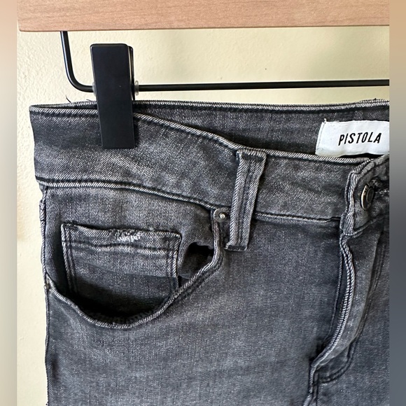 Pistola Dana Bootcut Jeans in Washed Black Size 26 - Picture 6 of 12